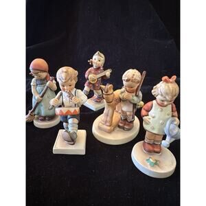 Goebel hummels Set Of 5 Drummer Boy Girl Watering W Germany